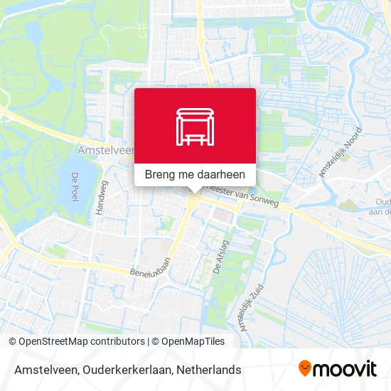 Amstelveen, Ouderkerkerlaan kaart