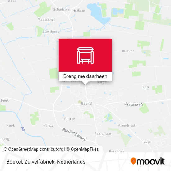 Boekel, Zuivelfabriek kaart