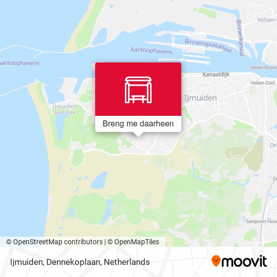 Ijmuiden, Dennekoplaan kaart