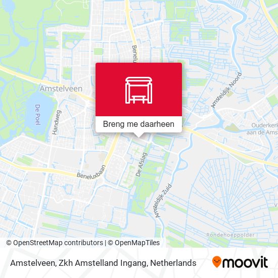 Amstelveen, Zkh Amstelland Ingang kaart