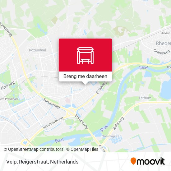 Velp, Reigerstraat kaart