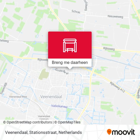 Veenendaal, Stationsstraat kaart