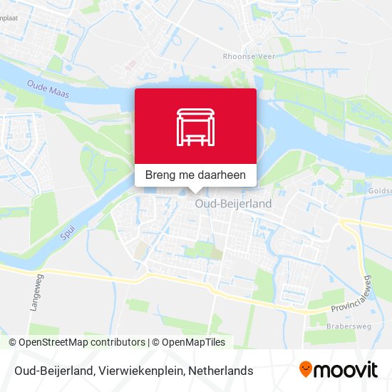 Oud-Beijerland, Vierwiekenplein kaart