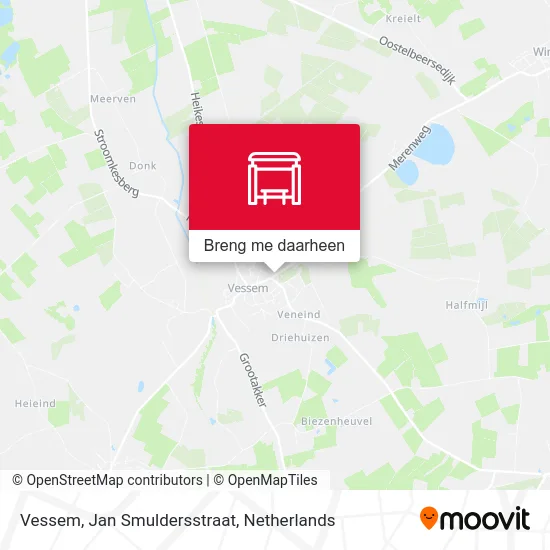 Vessem, Jan Smuldersstraat kaart