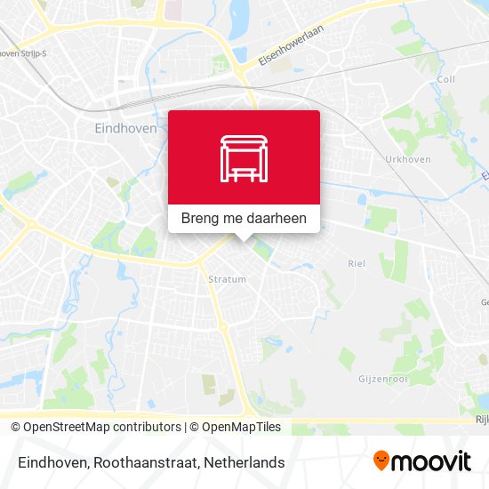 Eindhoven, Roothaanstraat kaart
