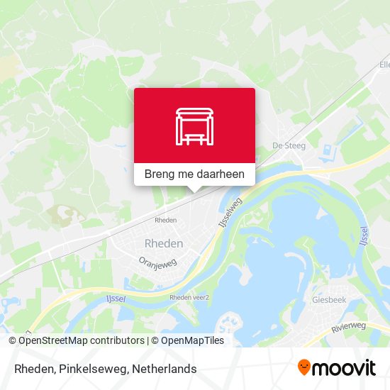 Rheden, Pinkelseweg kaart