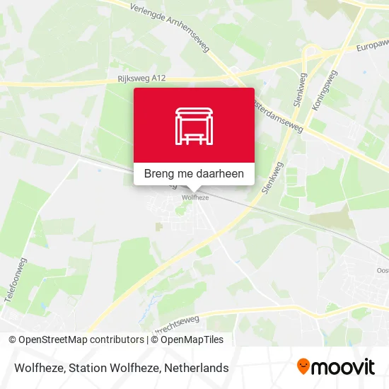 Wolfheze, Station Wolfheze kaart