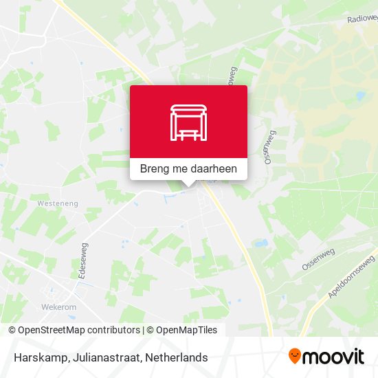 Harskamp, Julianastraat kaart