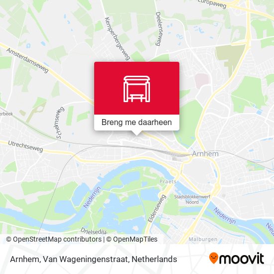 Arnhem, Van Wageningenstraat kaart