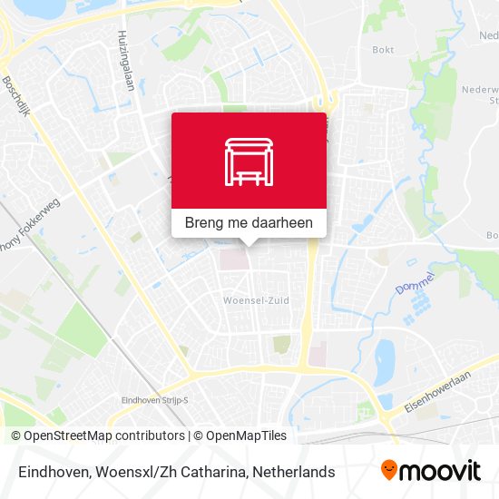 Eindhoven, Woensxl / Zh Catharina kaart