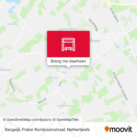 Bergeijk, Frater Romboutsstraat kaart