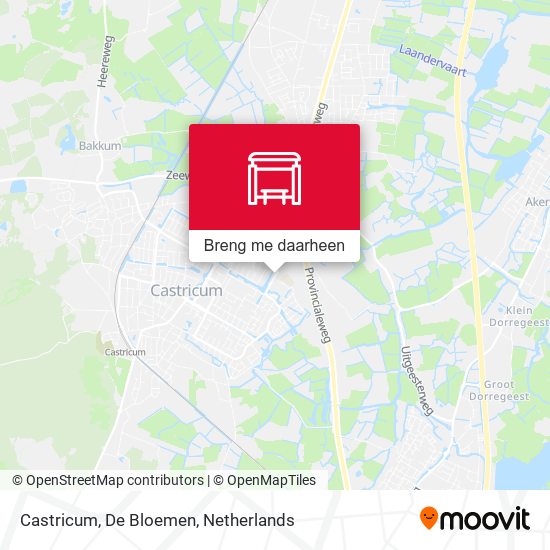 Castricum, De Bloemen kaart