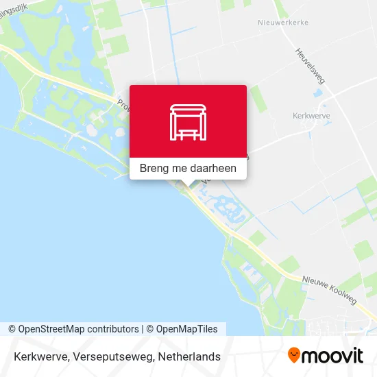 Kerkwerve, Verseputseweg kaart