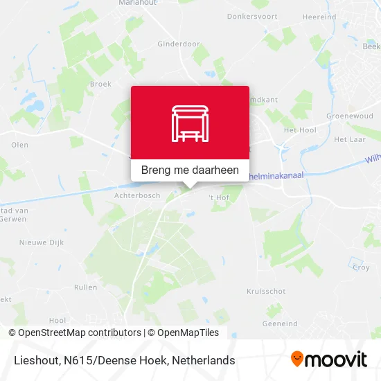 Lieshout, N615/Deense Hoek kaart