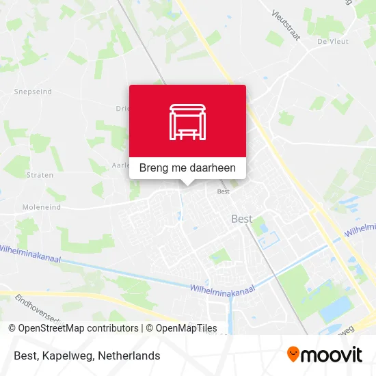 Best, Kapelweg kaart