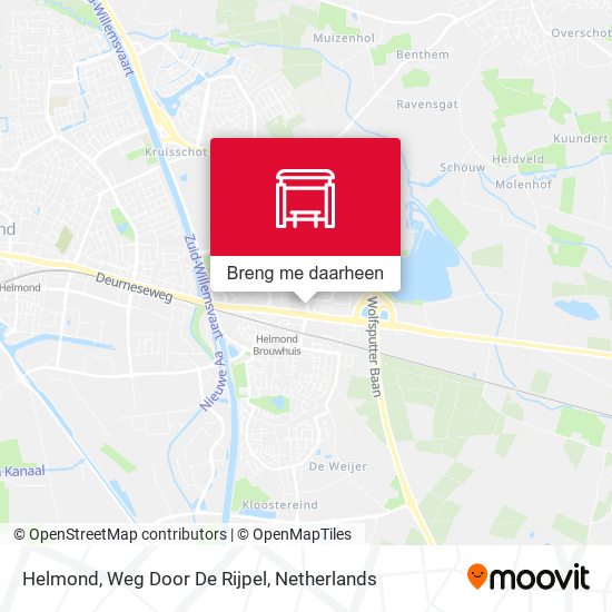 Helmond, Weg Door De Rijpel kaart
