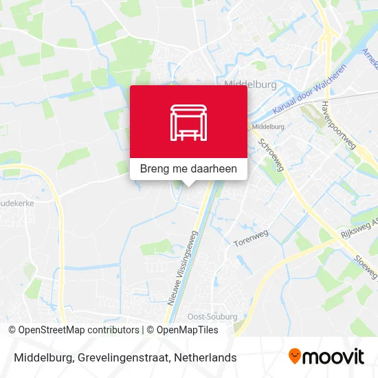 Middelburg, Grevelingenstraat kaart