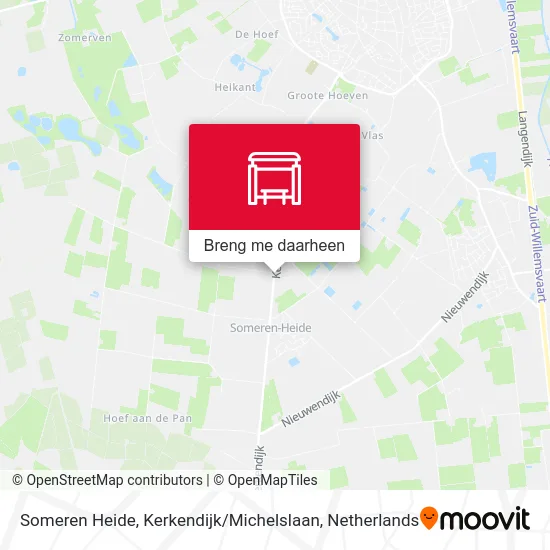 Someren Heide, Kerkendijk / Michelslaan kaart