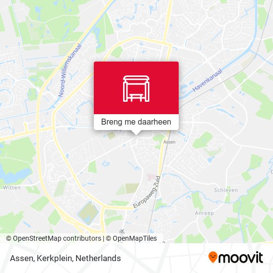 Assen, Kerkplein kaart