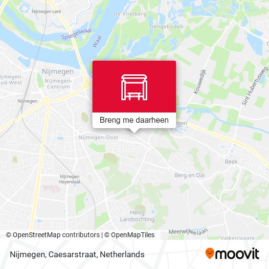 Nijmegen, Caesarstraat kaart