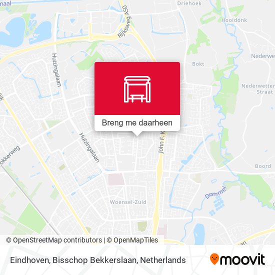 Eindhoven, Bisschop Bekkerslaan kaart