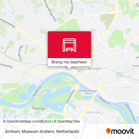 Arnhem, Museum Arnhem kaart