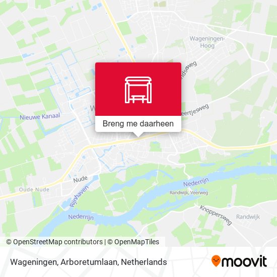 Wageningen, Arboretumlaan kaart