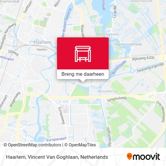 Haarlem, Vincent Van Goghlaan kaart