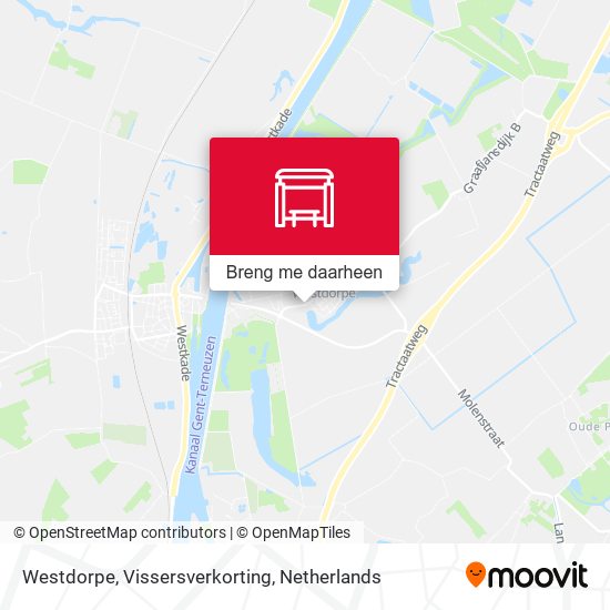 Westdorpe, Vissersverkorting kaart