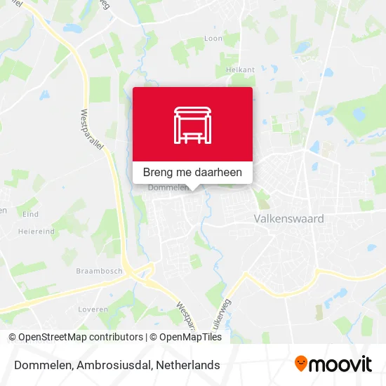 Dommelen, Ambrosiusdal kaart