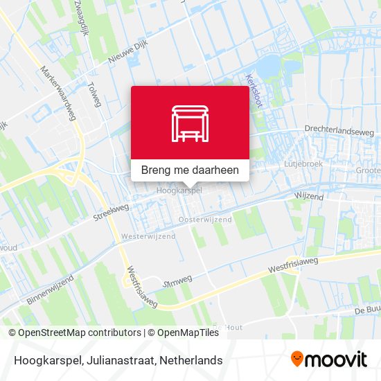Hoogkarspel, Julianastraat kaart
