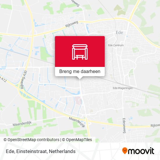Ede, Einsteinstraat kaart
