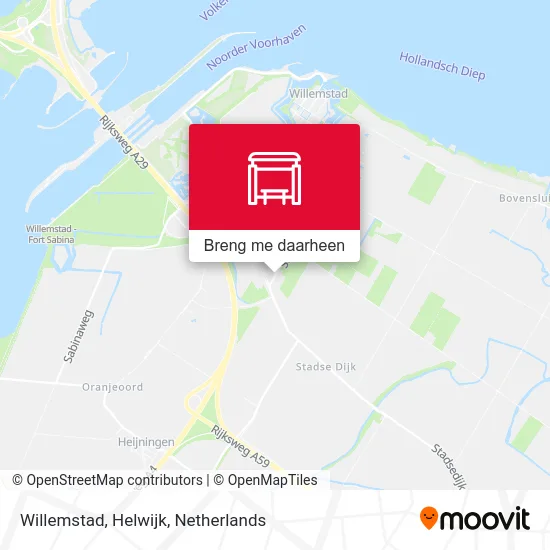 Willemstad, Helwijk kaart