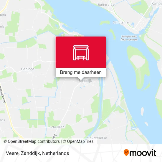 Veere, Zanddijk kaart