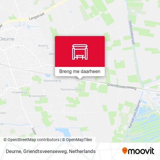 Deurne, Griendtsveenseweg kaart