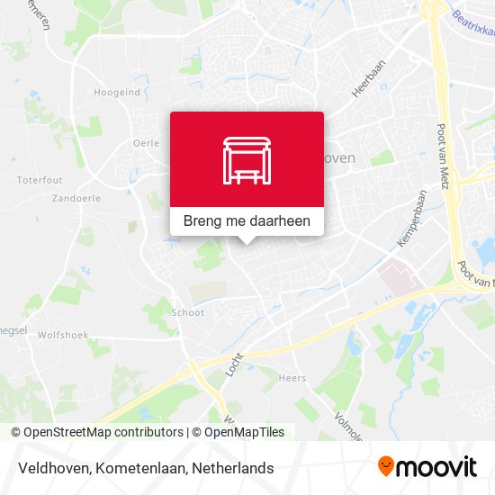 Veldhoven, Kometenlaan kaart