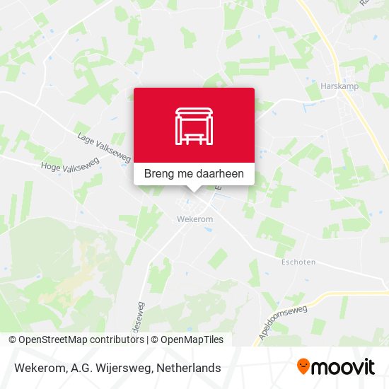 Wekerom, A.G. Wijersweg kaart