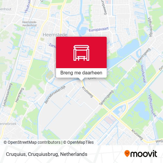 Cruquius, Cruquiusbrug kaart
