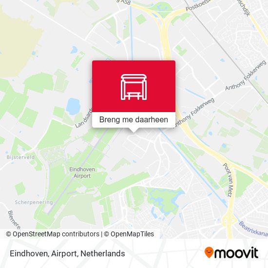 Eindhoven, Airport kaart