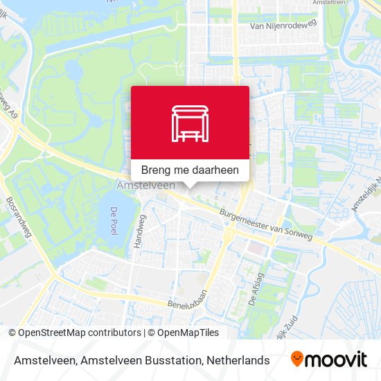 Amstelveen, Amstelveen Busstation kaart