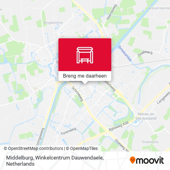 Middelburg, Winkelcentrum Dauwendaele kaart