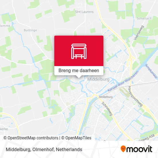 Middelburg, Olmenhof kaart