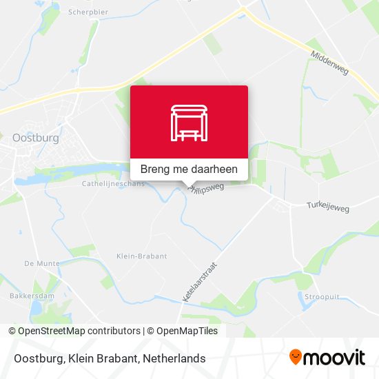 Oostburg, Klein Brabant kaart