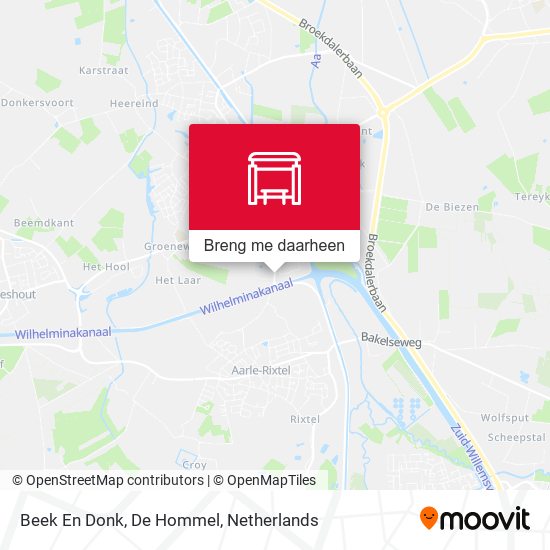 Beek En Donk, De Hommel kaart