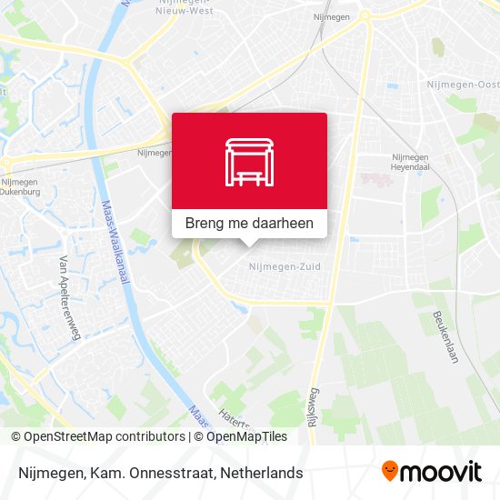 Nijmegen, Kam. Onnesstraat kaart