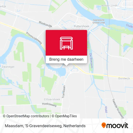 Maasdam, 'S-Gravendeelseweg kaart