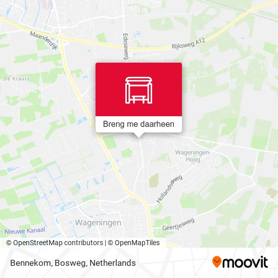 Bennekom, Bosweg kaart