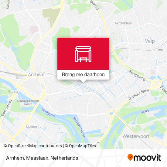 Arnhem, Maaslaan kaart