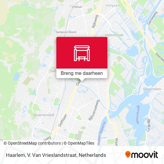 Haarlem, V. Van Vrieslandstraat kaart