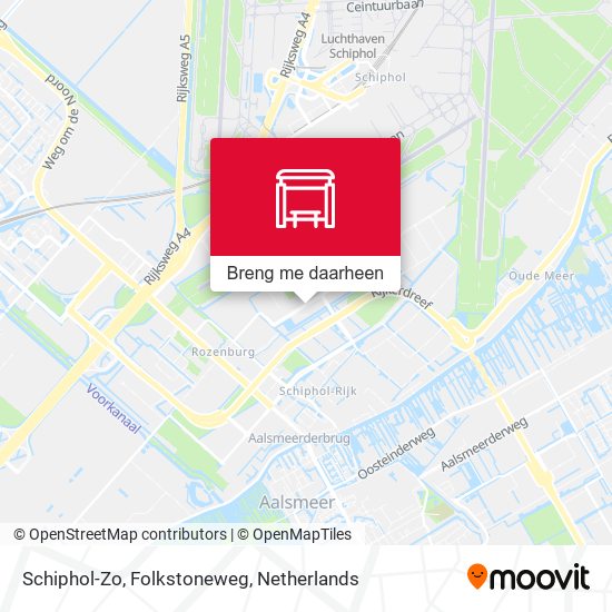 Schiphol-Zo, Folkstoneweg kaart